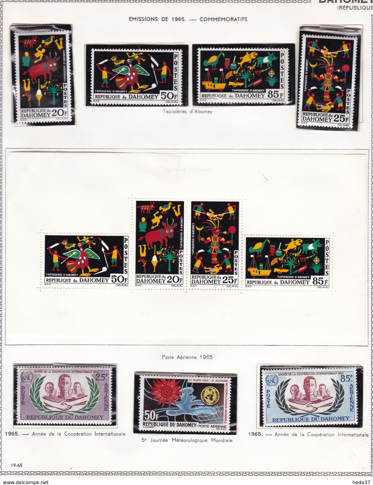 Dahomey - Collection Vendue Page Par Page - Timbres Neufs ** - BF * - TB - Autres - Afrique