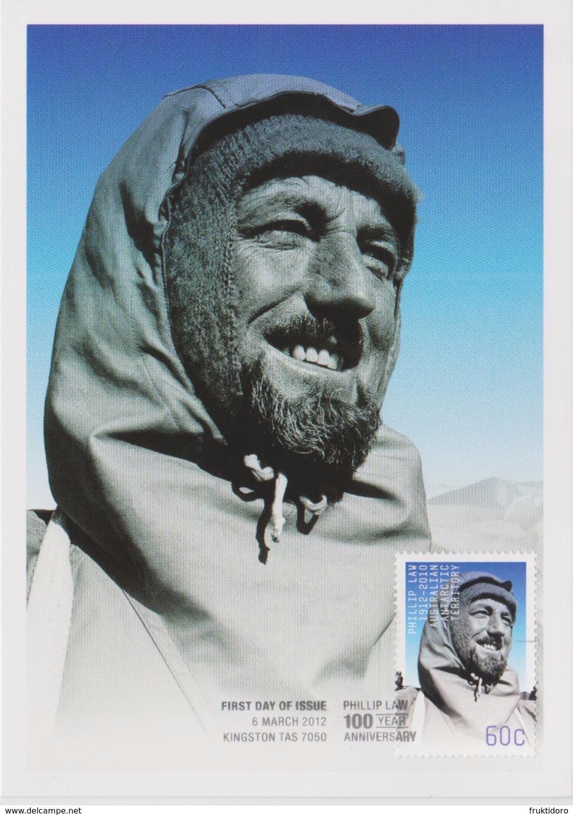 Australia - Australian Antarctic Territory (AAT) Maximum Card Mi 200 - Postal Stationery - Philip Law - Explorer - Maximumkaarten