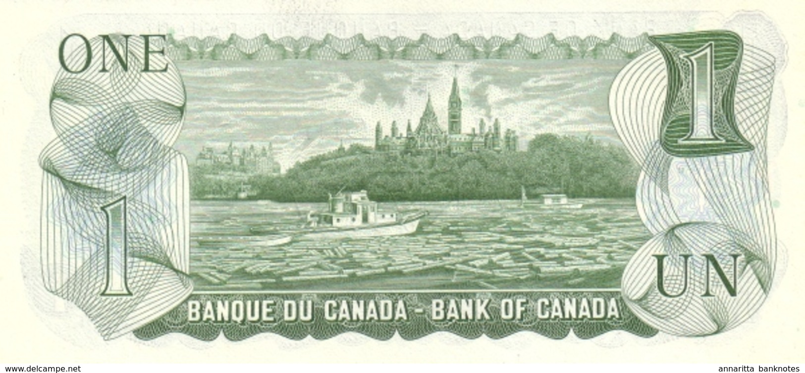 CANADA 1 DOLLAR 1973 P-85a UNC SIGN. LAWSON & BOUEY [CA348a] - Canada