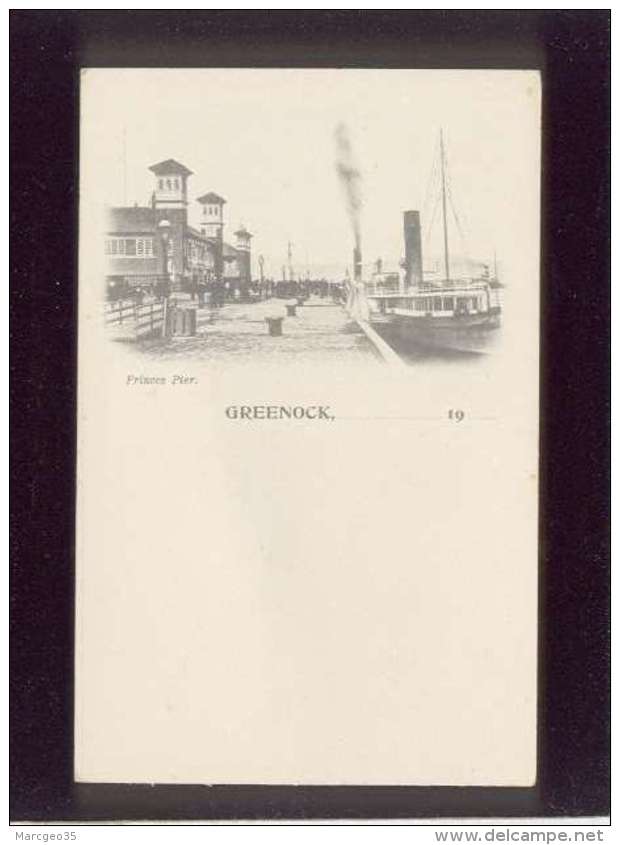 Greenock Princes Pier Bateau à Roues Gare Mritime Précurseur - Renfrewshire