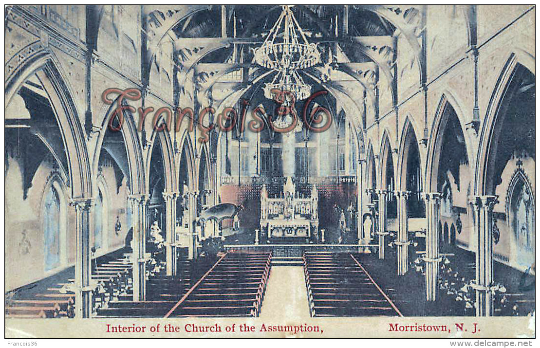 Interior Of The Church Of The Assumption - Morristown NJ New Jersey - Autres & Non Classés