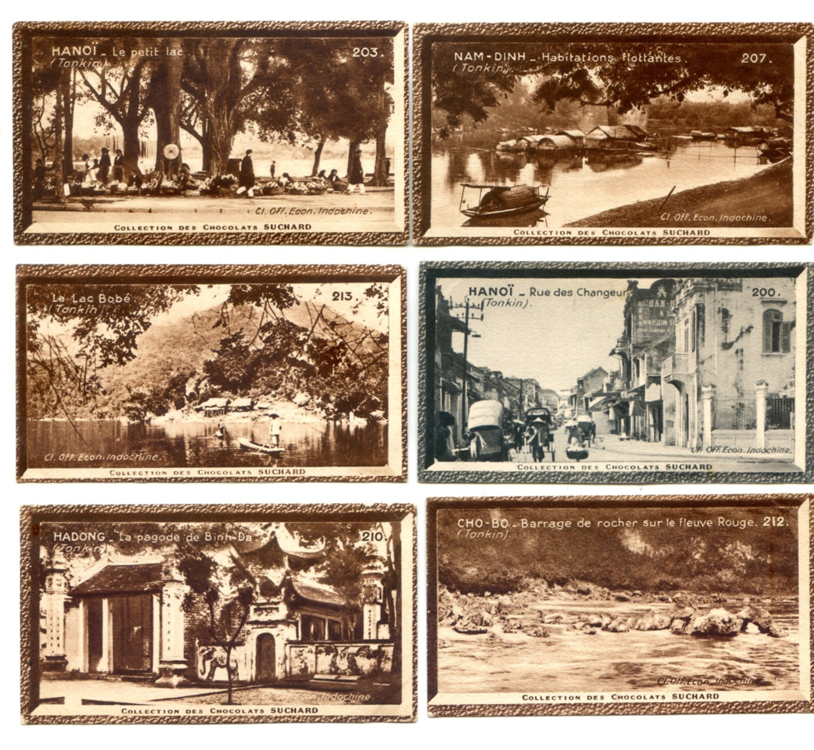 01 - LOT 10 IMAGES CHOCOLAT SUCHARD - COLLECTION COLONIALE - 200, 202, 203, 205, 207, 208, 210, 212, 213, 214 - Suchard