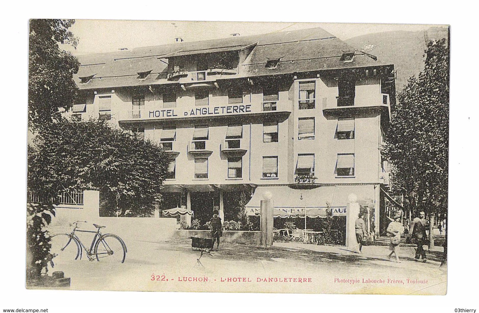 CPA 31 LUCHON L'HOTEL D'ANGLETERRE - Luchon