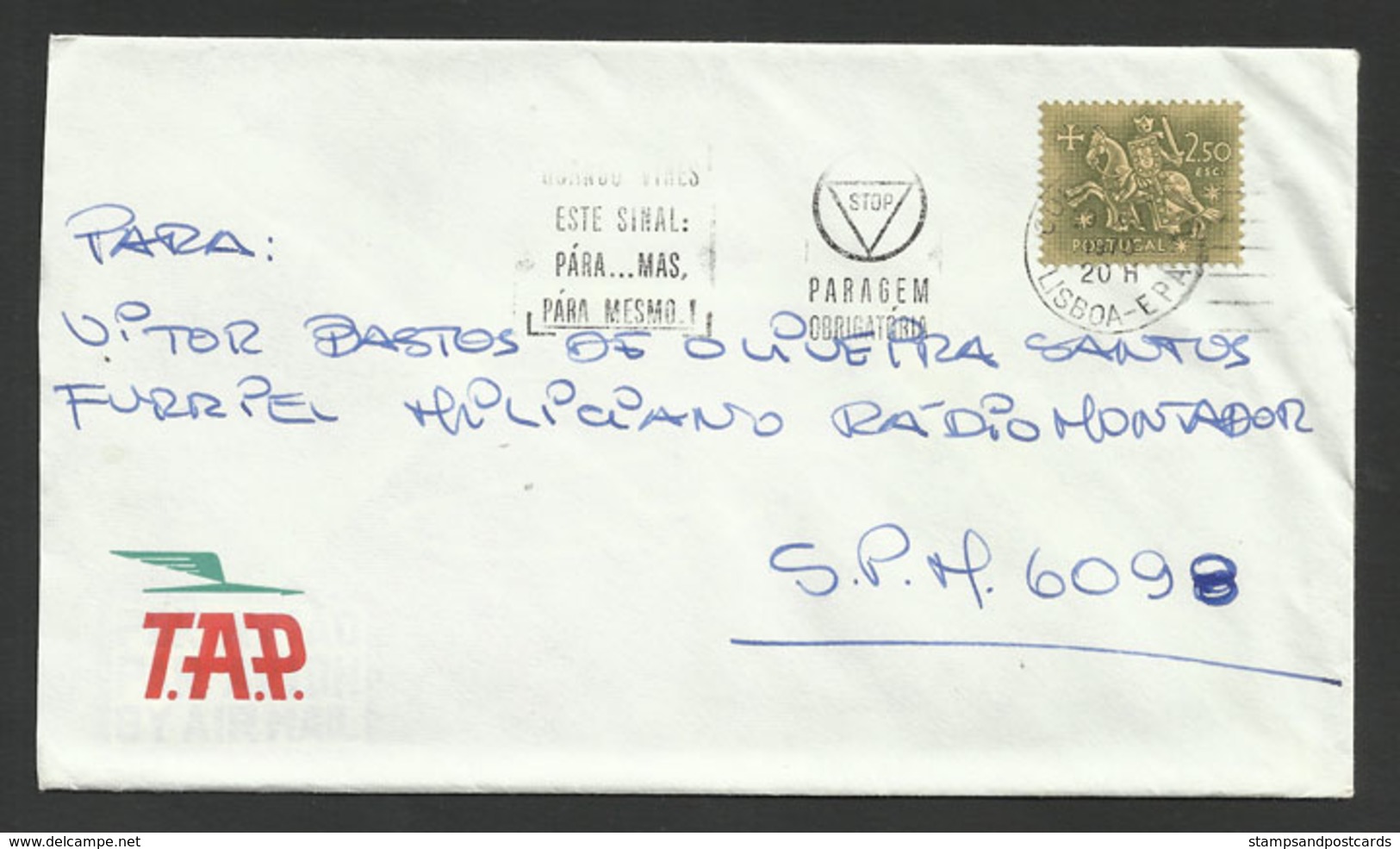 Portugal Courrier Des Armées Lettre 1970 Au SPM Guinée Guerre Coloniale TAP Airline Cover FPO Militar Mail Colonial War - Lettres & Documents