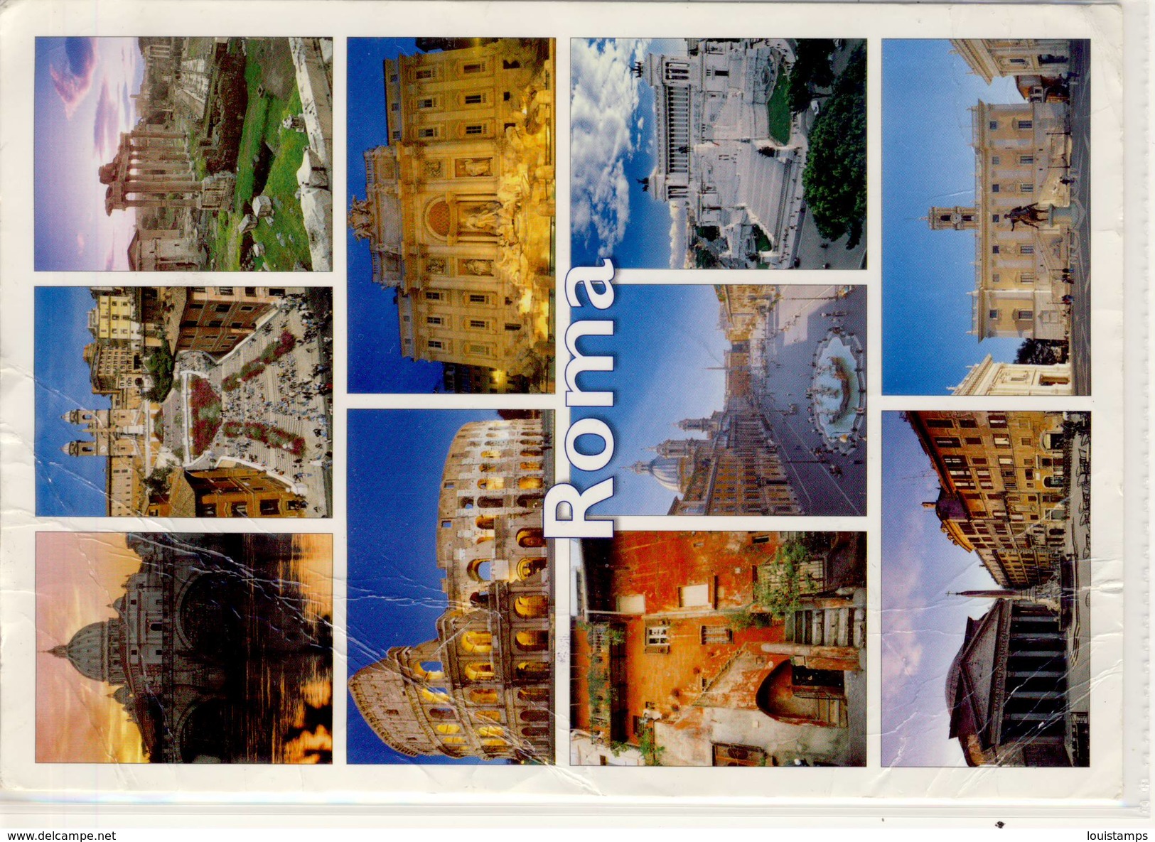 Carte Postale De ROMA Avec Timbre Poste Privée GPS Mail Box - 2011-20: Usati