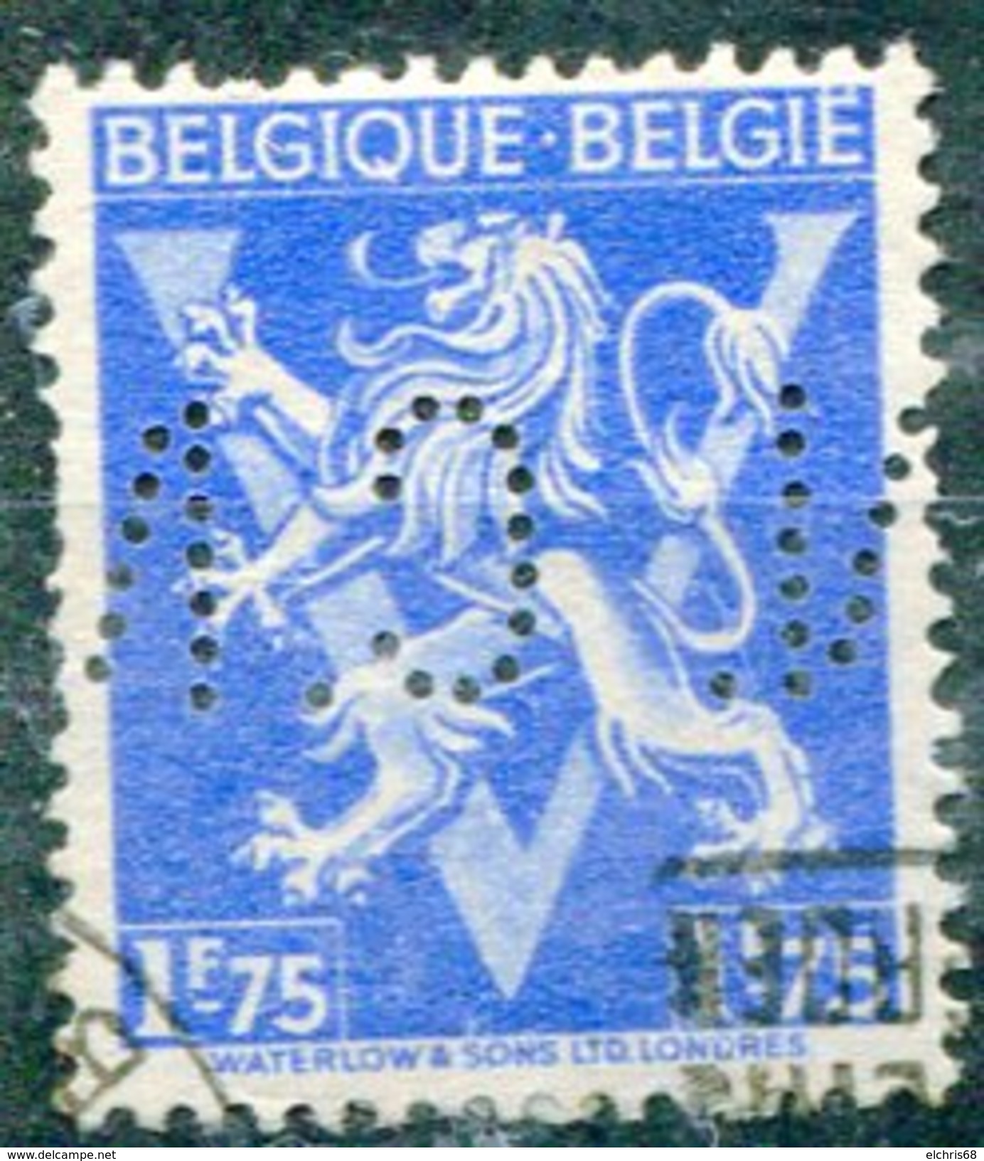 Belgique Timbre Perforé - Unclassified