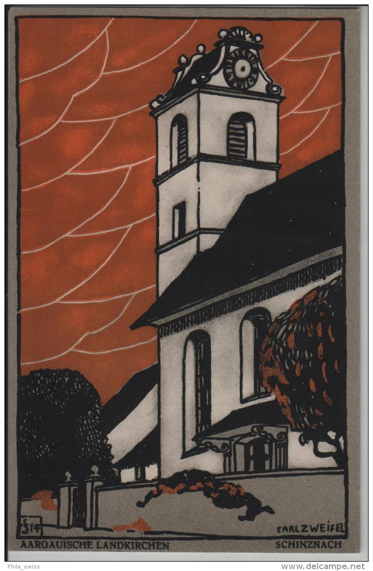 Schinznach Aargauische Landkirchen - Litho Carl Zweifel - Schinznach 