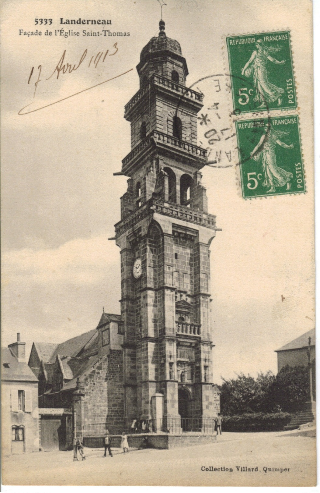 Carte Postale Landerneau " Eglise St Thomas " - Landerneau