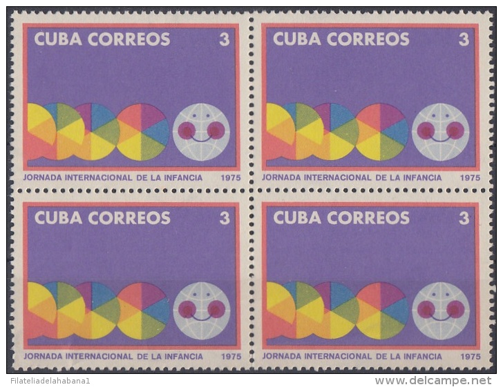 1975.69 CUBA MNH 1975. Ed.2224 JORNADA INTERNACIONAL DE LA INFANCIA. CHILDREN BLOCK. - Unused Stamps