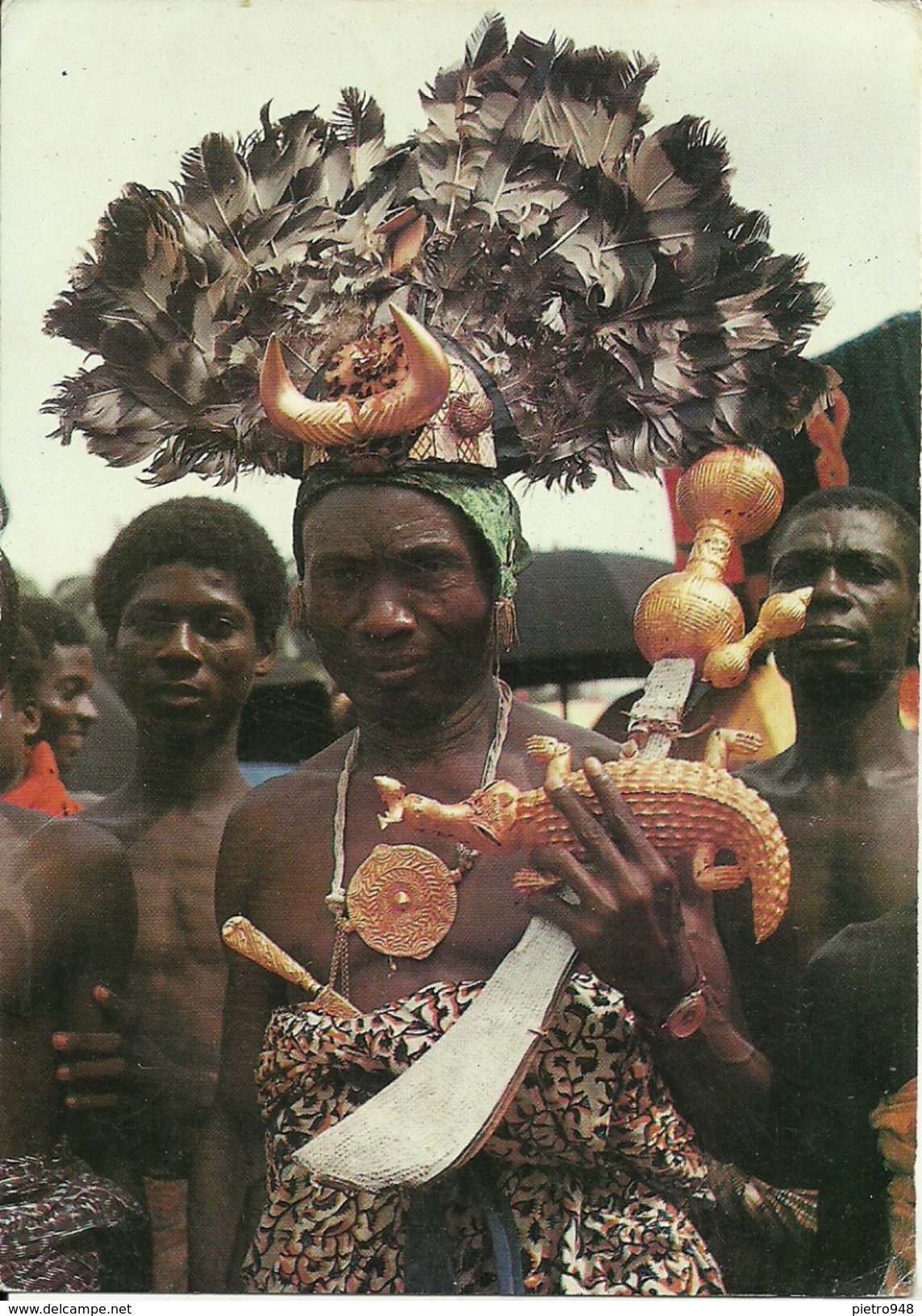 Accra (Ghana), A Festival Procession, The Man Is The Soul Of The Chief Holding Tools Of Authority - Ghana - Gold Coast
