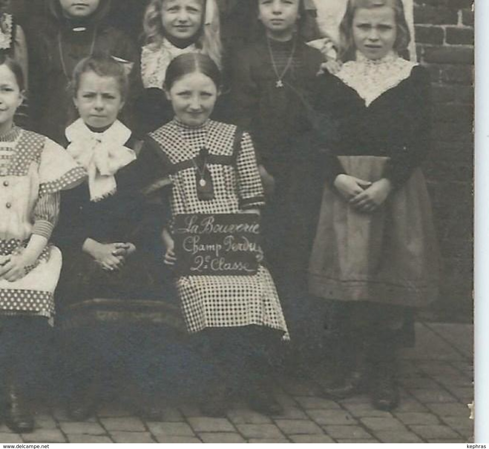 LA BOUVERIE - CHAMP PERDU : SUPERBE PHOTO - Ecole Des Soeurs De Sainte-Marie - 1912 - Frameries