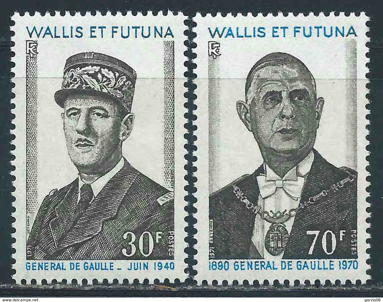 Wallis Et Futuna - 1971 - De Gaulle -N° 180/181 - Neufs** - MNH - Unused Stamps