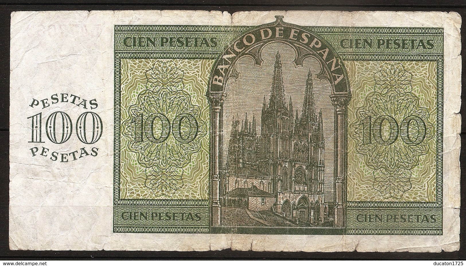 Billet 100 Pesetas 1936 BURGOS. Espagne/ España. Série L - 100 Pesetas