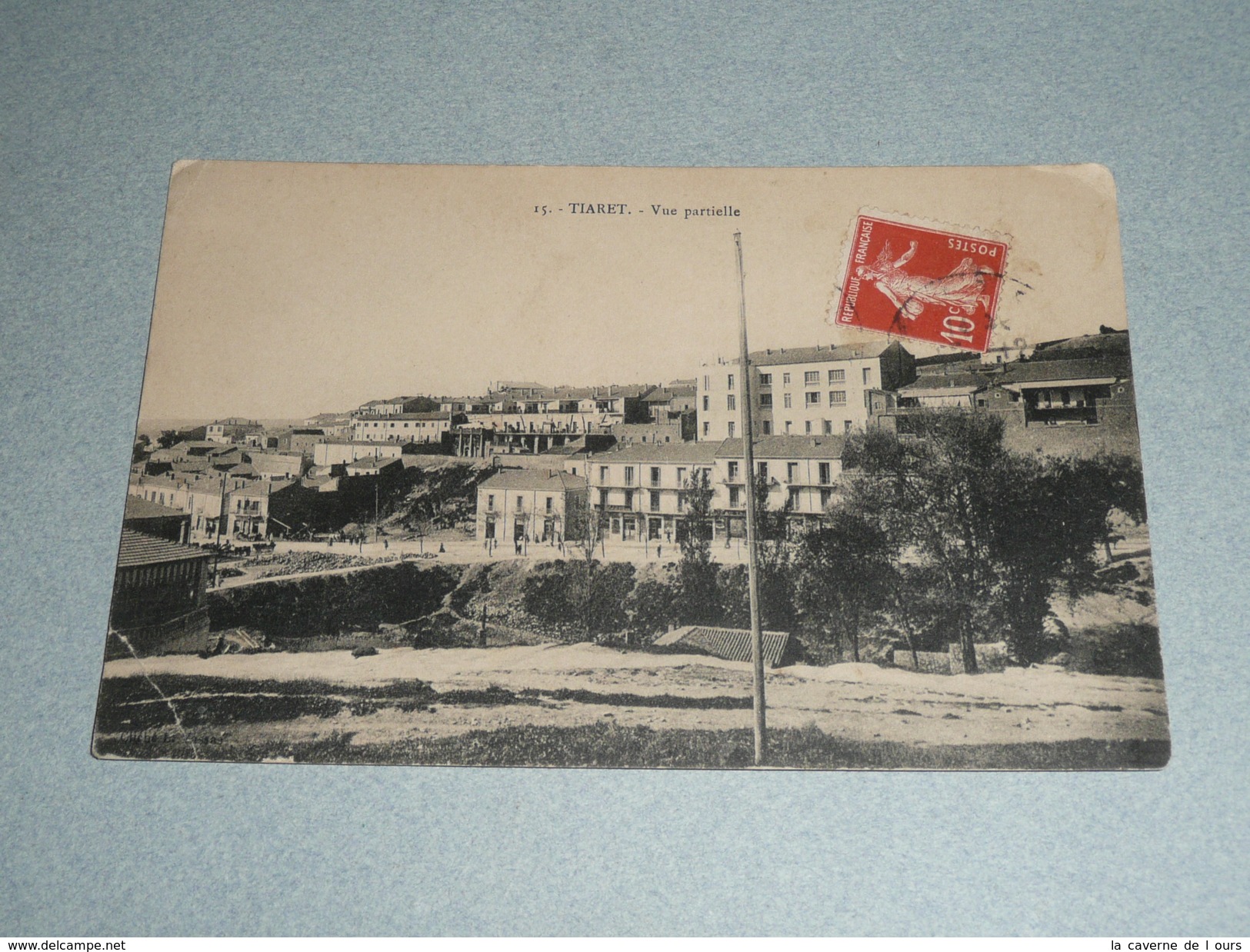 Rare CPA 191?, Carte Postale, Algérie, Tiaret, Vue Partielle, Animée - Tiaret