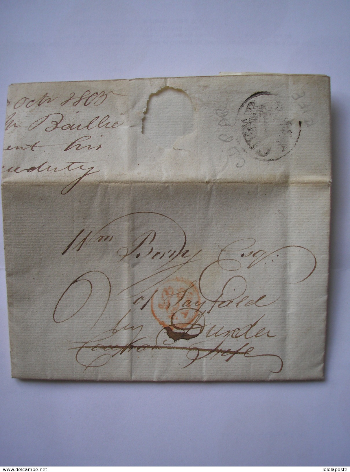 U.K. - LAC Du 23 Oct. 1805 - Voir Cachets - ...-1840 Prephilately