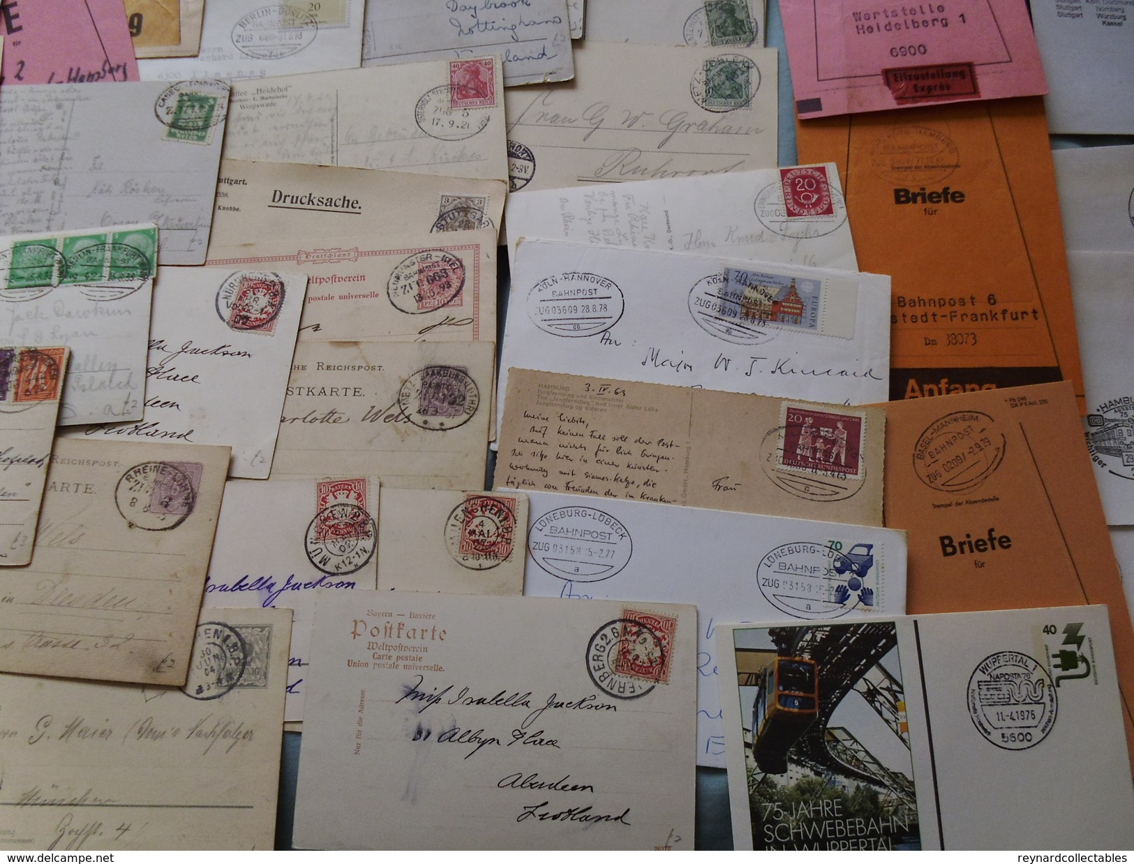 Germany Large Collection Covers/cards TPO/Railway Bahnpost Covers/cards+ (550 Items!!) 1890s-2000s - Collections