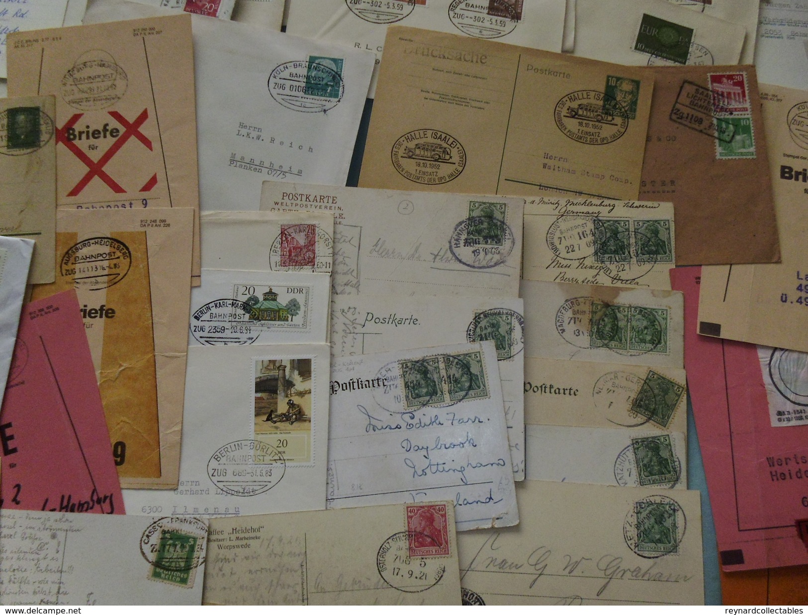 Germany large collection covers/cards TPO/Railway Bahnpost covers/cards+ (550 items!!) 1890s-2000s