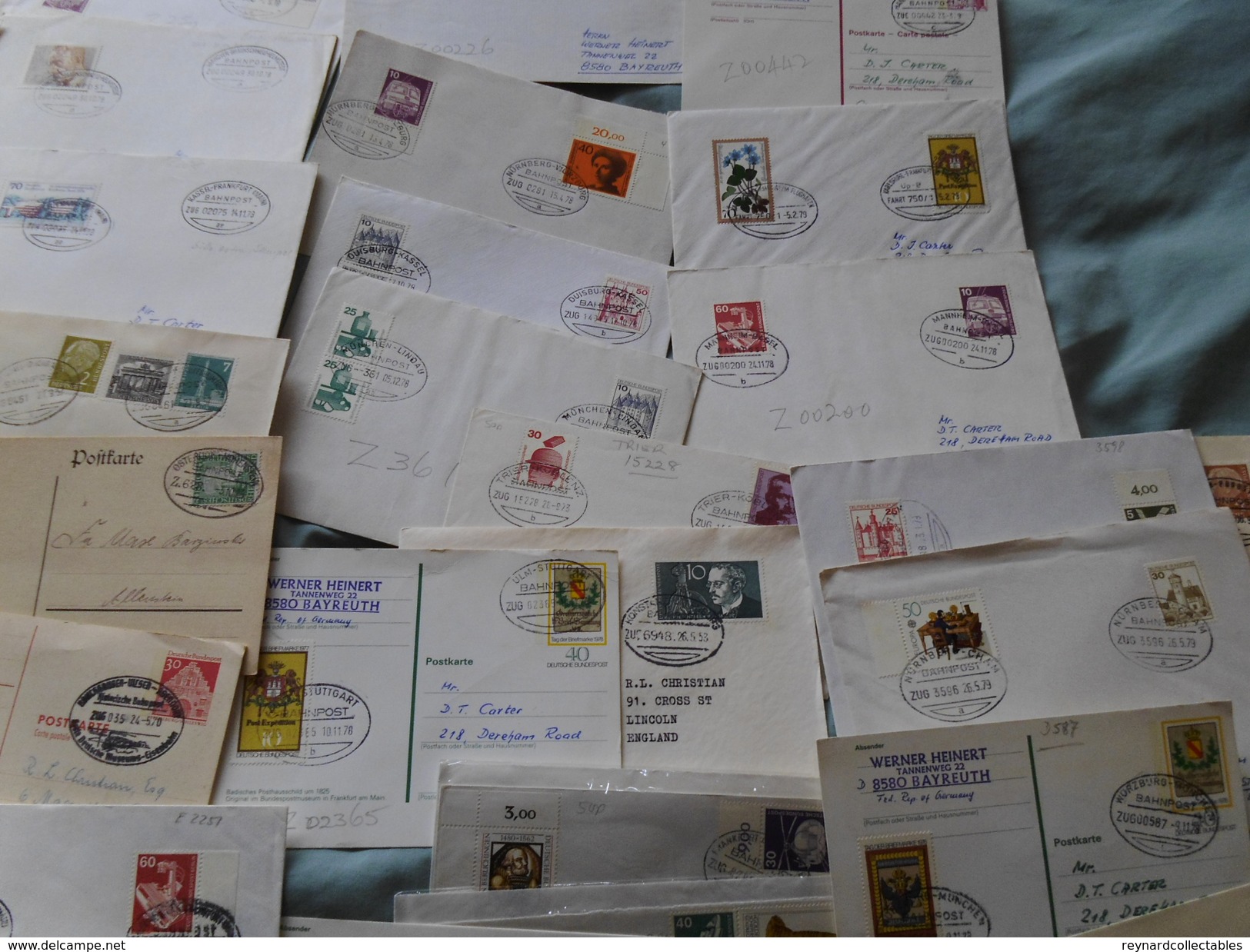 Germany large collection covers/cards TPO/Railway Bahnpost covers/cards+ (550 items!!) 1890s-2000s