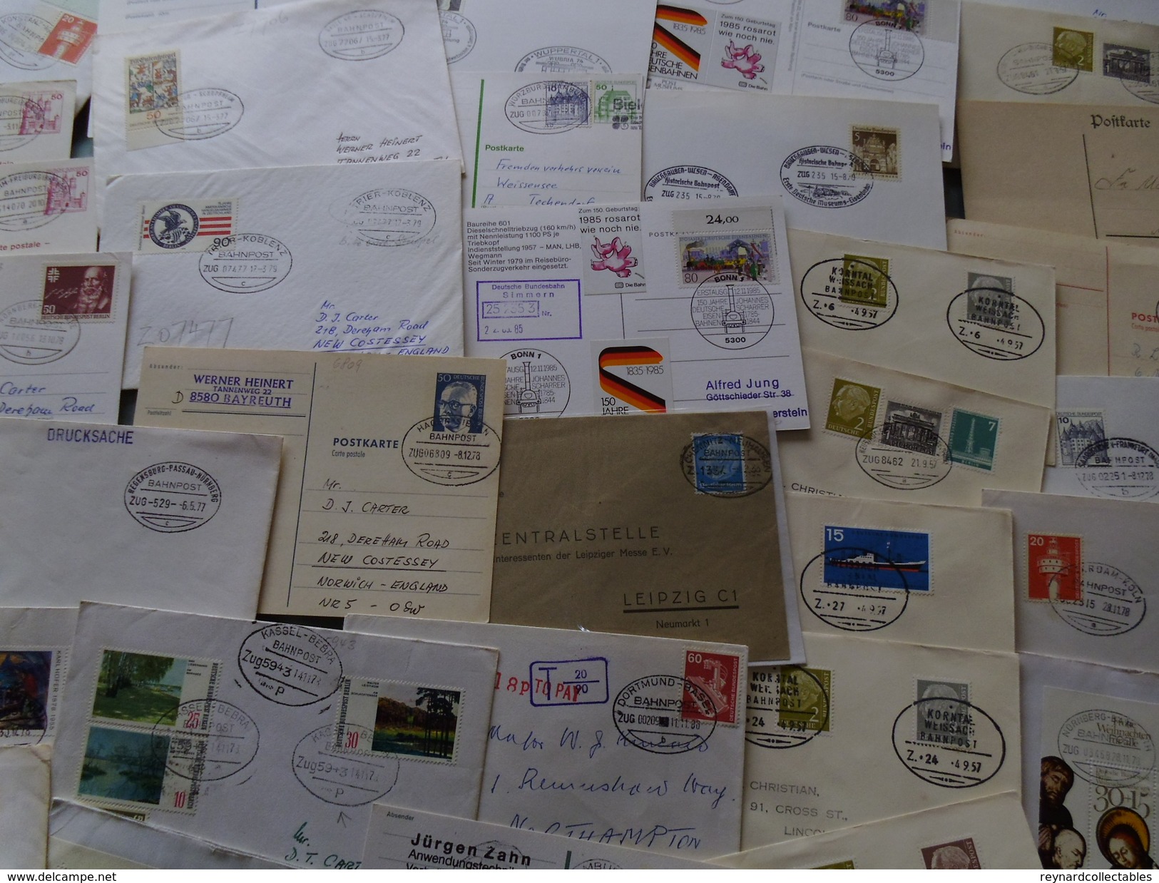 Germany large collection covers/cards TPO/Railway Bahnpost covers/cards+ (550 items!!) 1890s-2000s