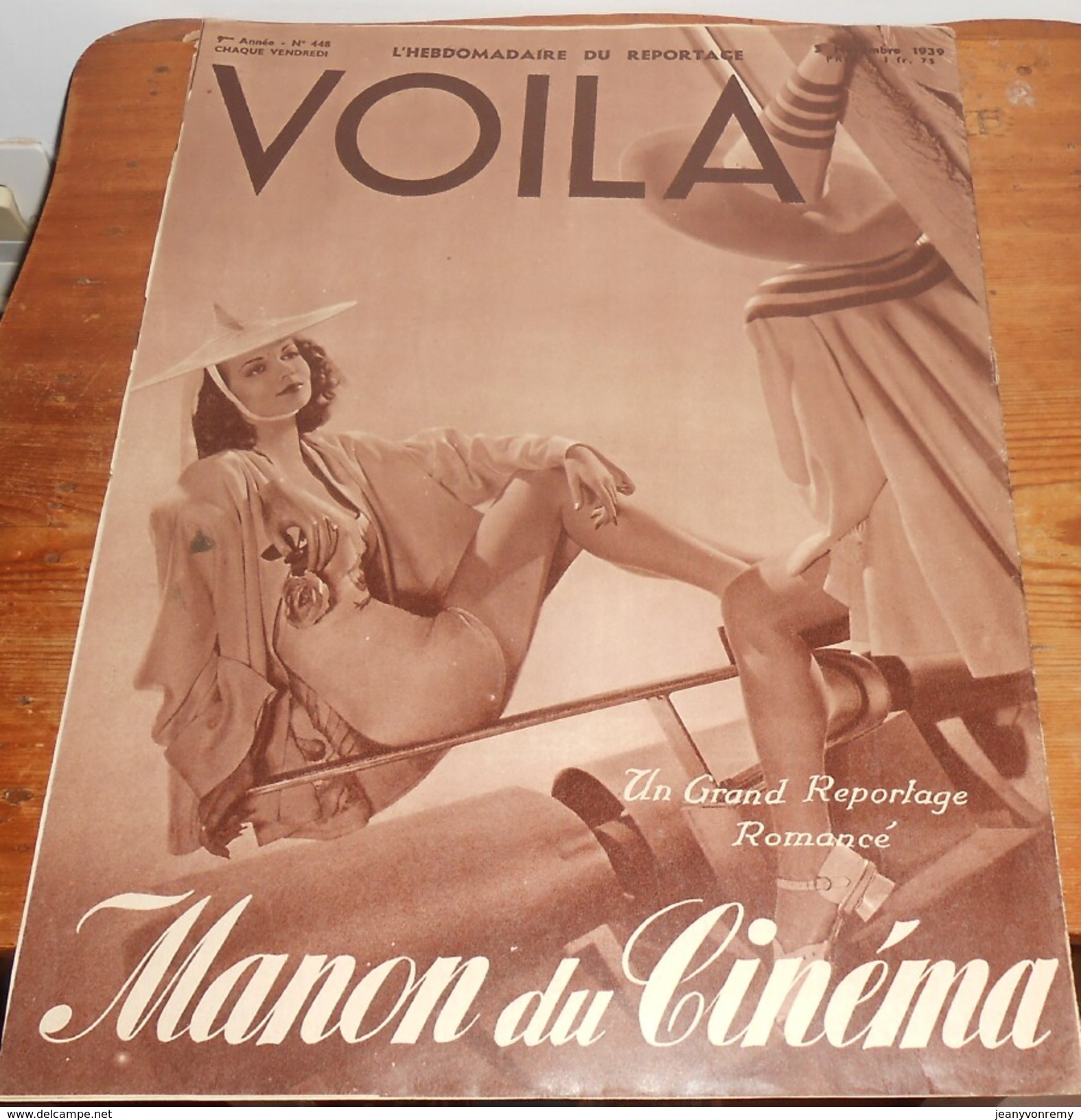 Voilà. N°448. 3 Novembre 1939. Paris En Tenue De Guerre. Gloria Jean. Mireille Et Sacha Guitry. - 1900 - 1949