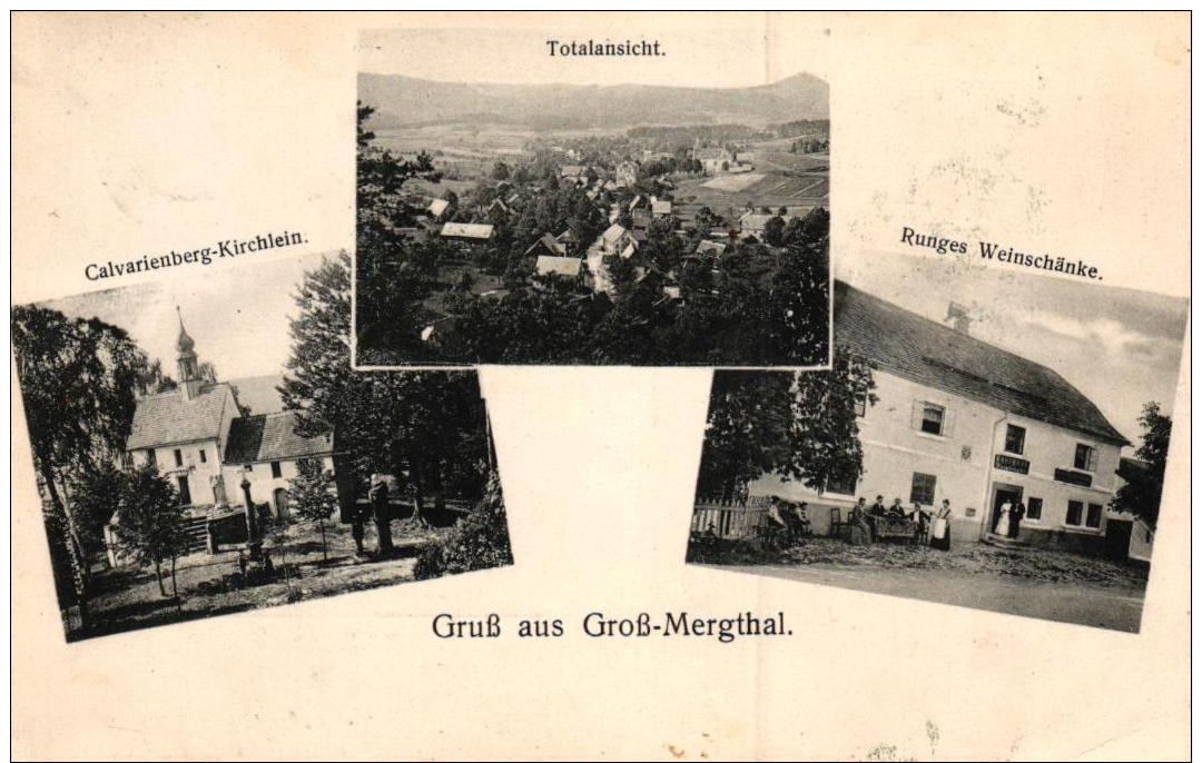 Groß-Mergthal...nette Alte Karte   (k5425  )  Siehe Bild - Tsjechië