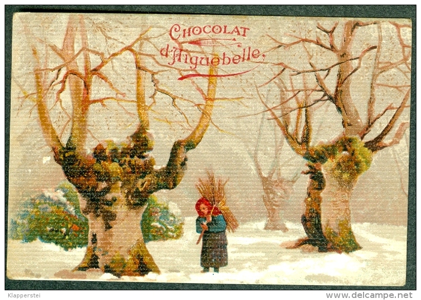 Chromo Chocolat Aiguebelle Paysage Neige Landscape TBE - Aiguebelle