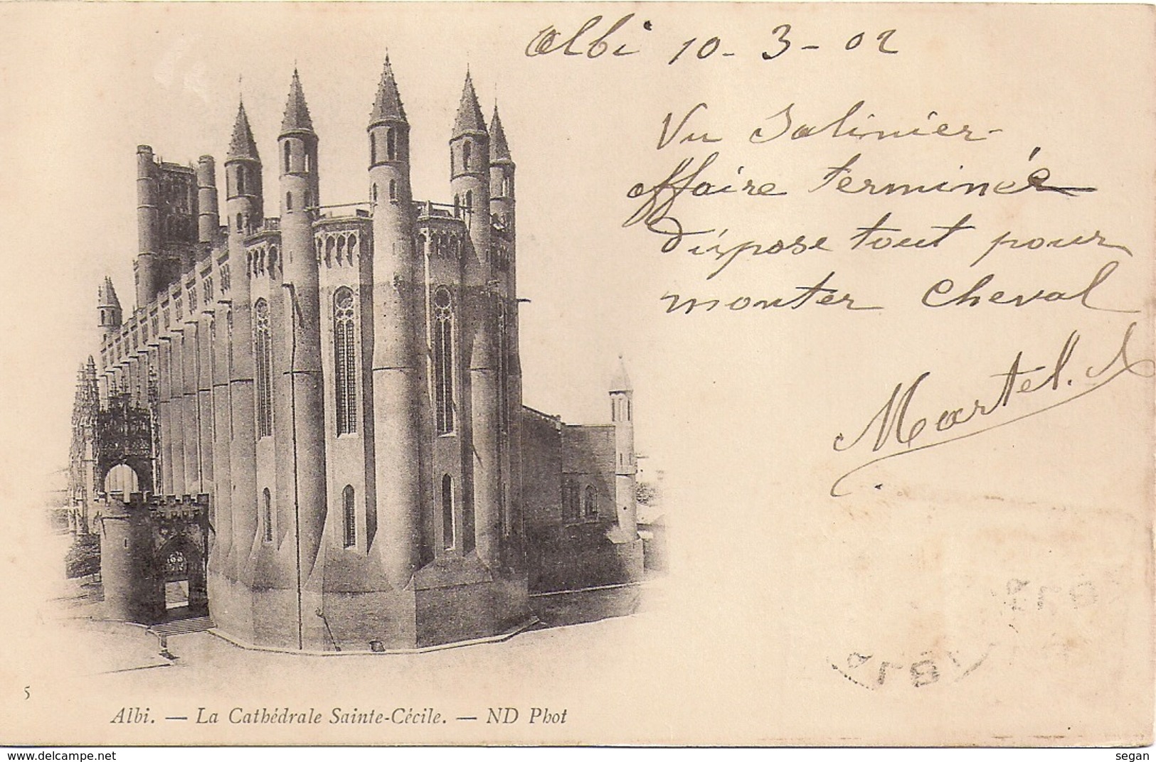 ALBI   LA CATHEDRALE SAINTE CECILE  CARTE PRECURSEUR - Albi