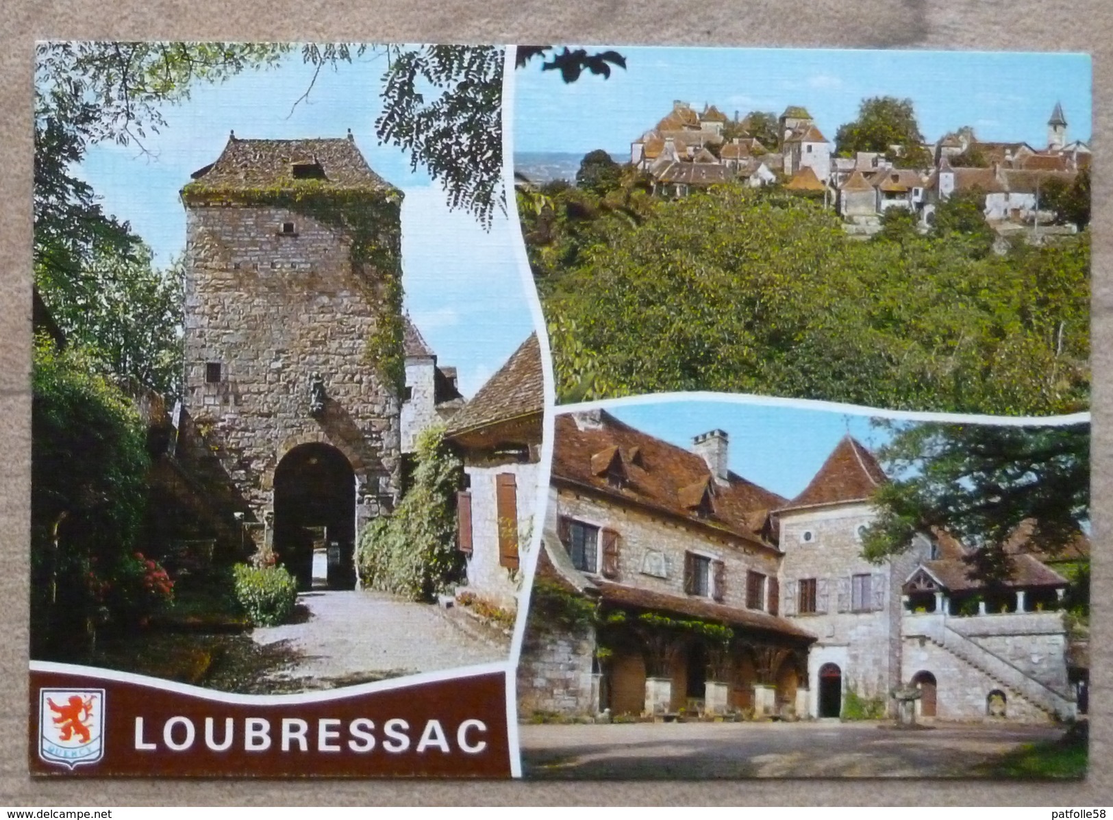 LOUBRESSAC (46). MULTIVUE ET ECUSSON . ANNEE 1992.TBE. - Autres & Non Classés