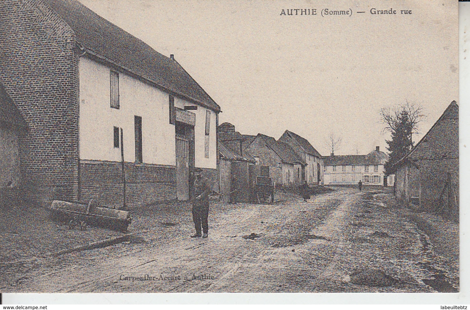 AUTHIE ( Somme ) - Grande Rue  PRIX FIXE - Autres & Non Classés