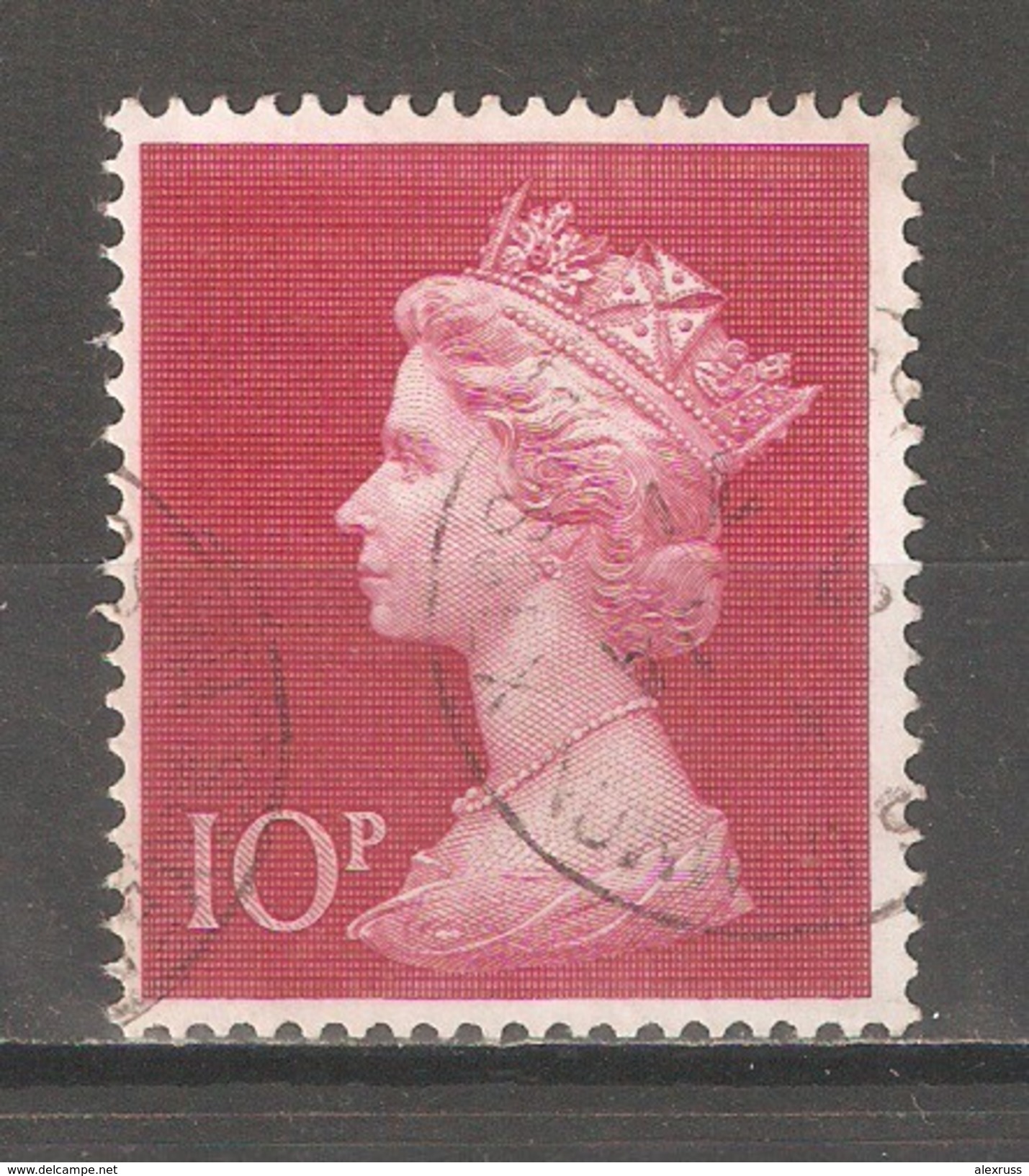 Great Britain 1970, Machin Definitive 10p Large Size ,Scott # MH165, VF USED, STOCK IMAGE !! ASK !! - Machins