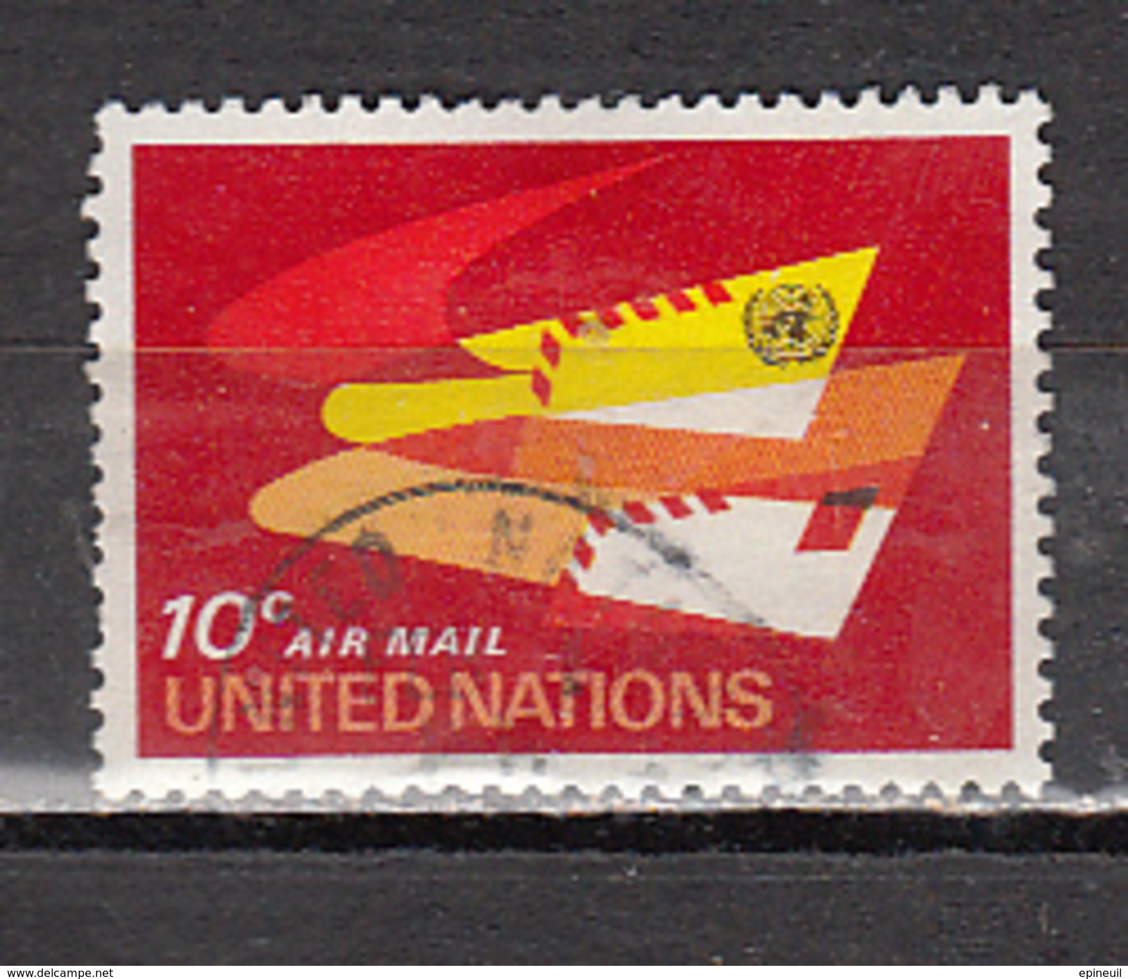 NATIONS UNIES ° YT N° AVION 10 - Poste Aérienne