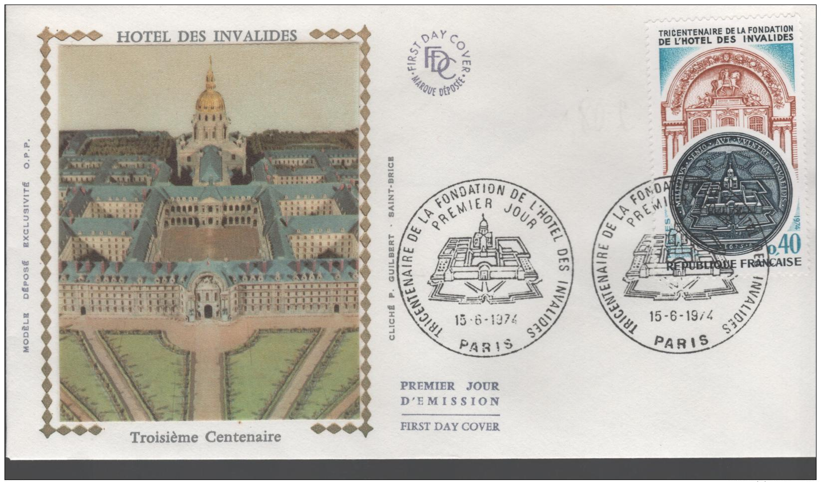 France - FDC 1er Jour - 15-6-1974  - PARIS - 1970-1979