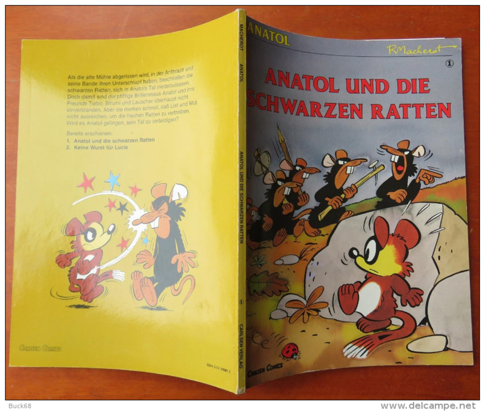 ANATOL (CHLOROPHYLLE) von Raymond MACHEROT : Alben Nr. 2 bis 5 im Carlsen Comics Verlag - Erste Auflage