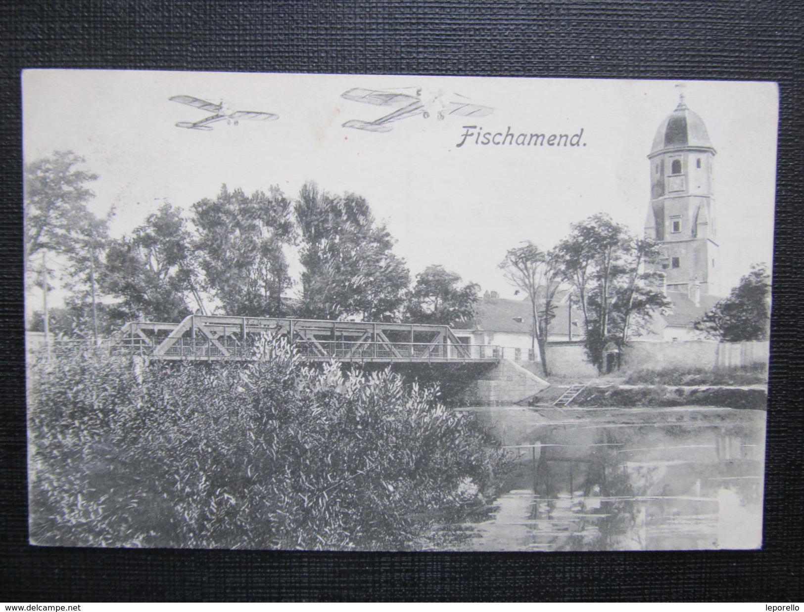 AK FISCHAMEND M. Flugzeug 1913 Collage // D*23586 - Fischamend