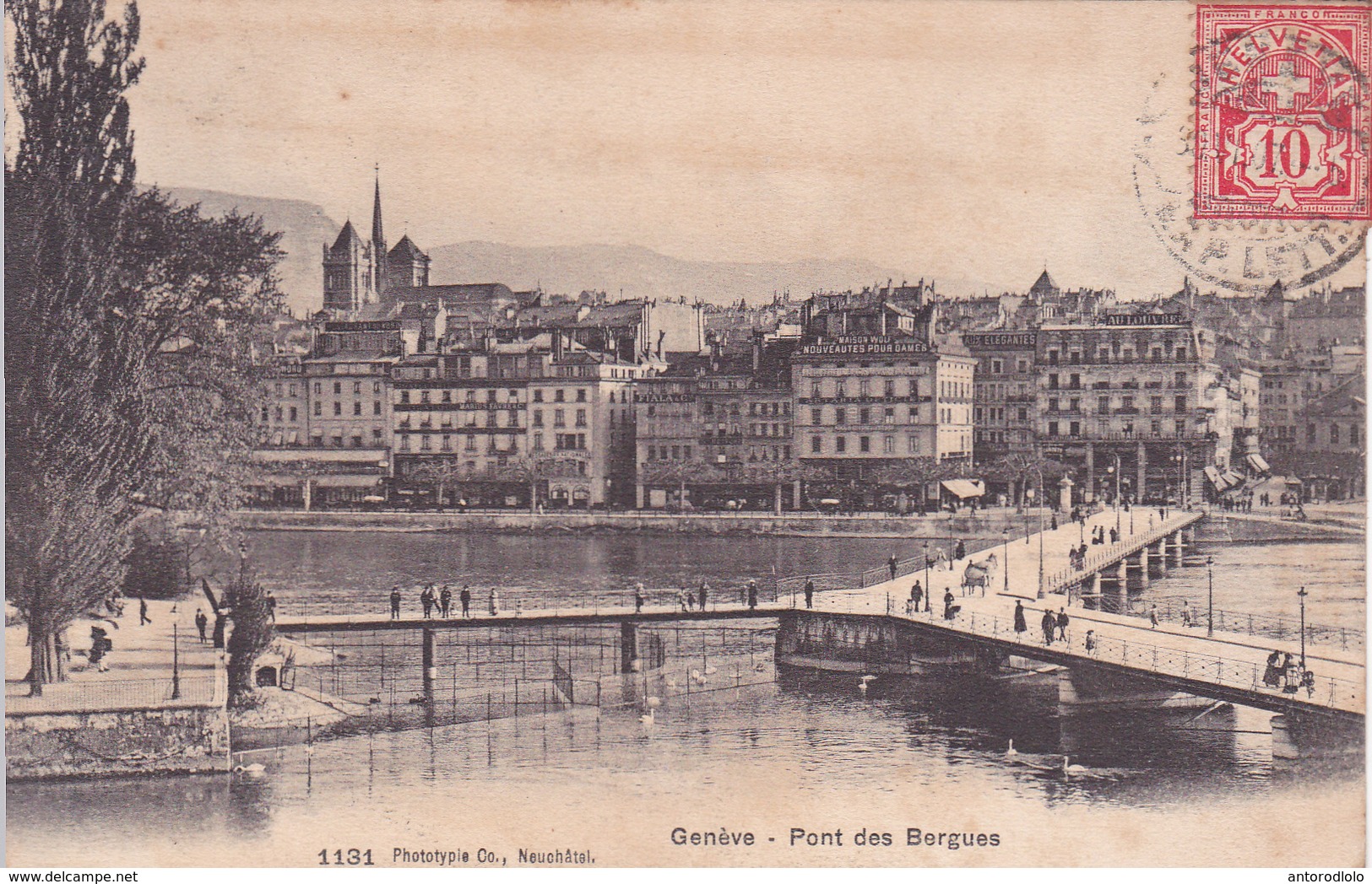 GENEVE Pont Des Bergues - Genève