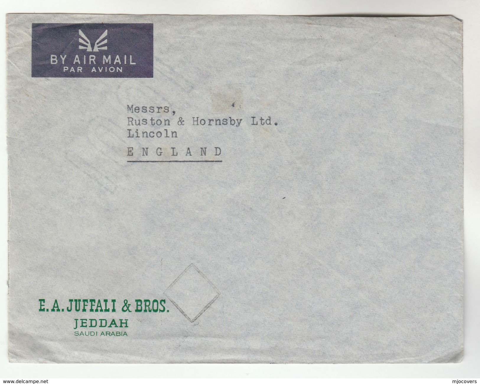 1959 Air Mail SAUDI ARABIA COVER  Stamps JEDDAH To GB - Saudi Arabia