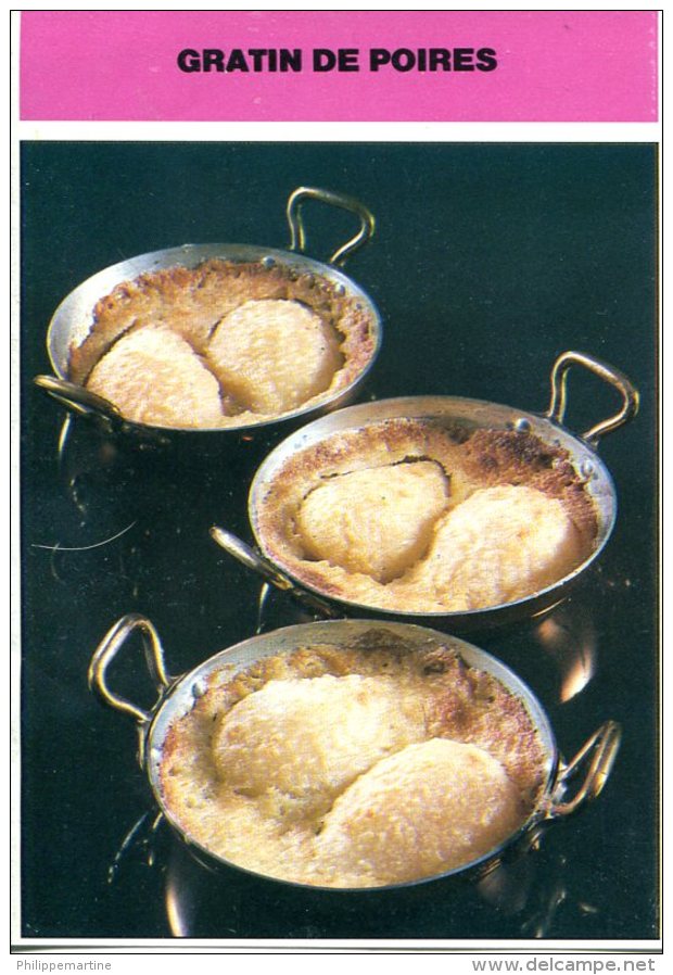 Les Fiches-cuisine De Elle : Gratin De Poire - Recetas De Cocina