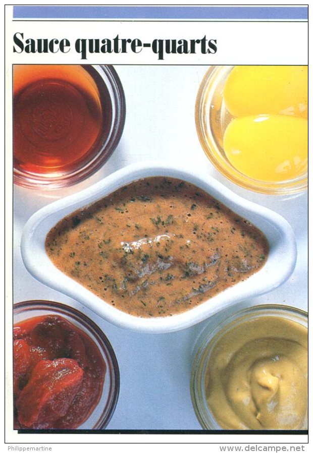 Les Fiches-cuisine De Elle :  Sauce Quatre-quarts - Cooking Recipes