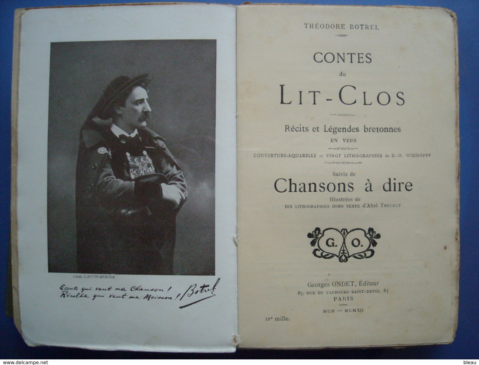 (Bretagne) Théodore BOTREL : Contes Du Lit-Clos, 1912, 30 Lithographies. - Bretagne