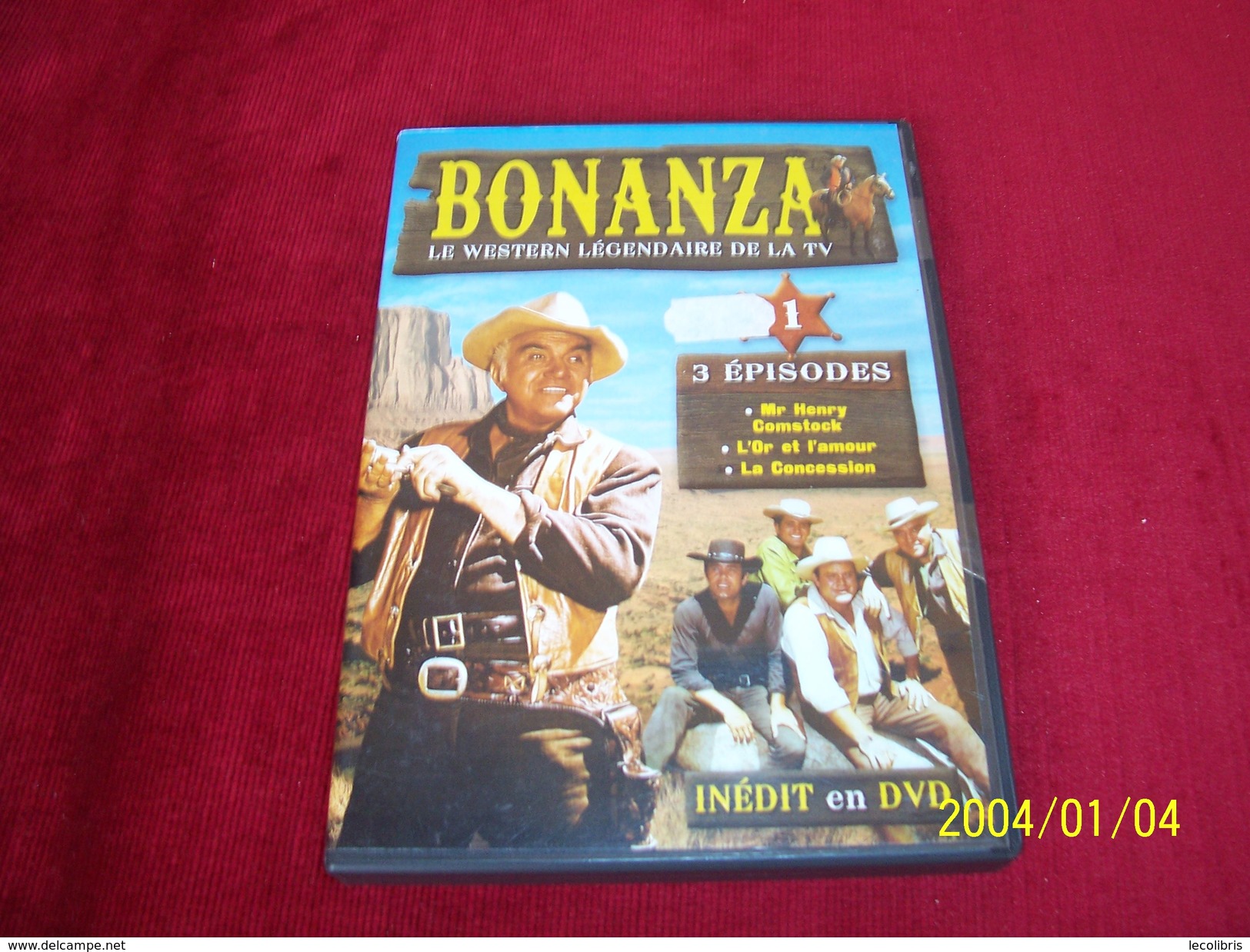 BONANZA  3 EPISODES  INEDIT EN DVD - Western