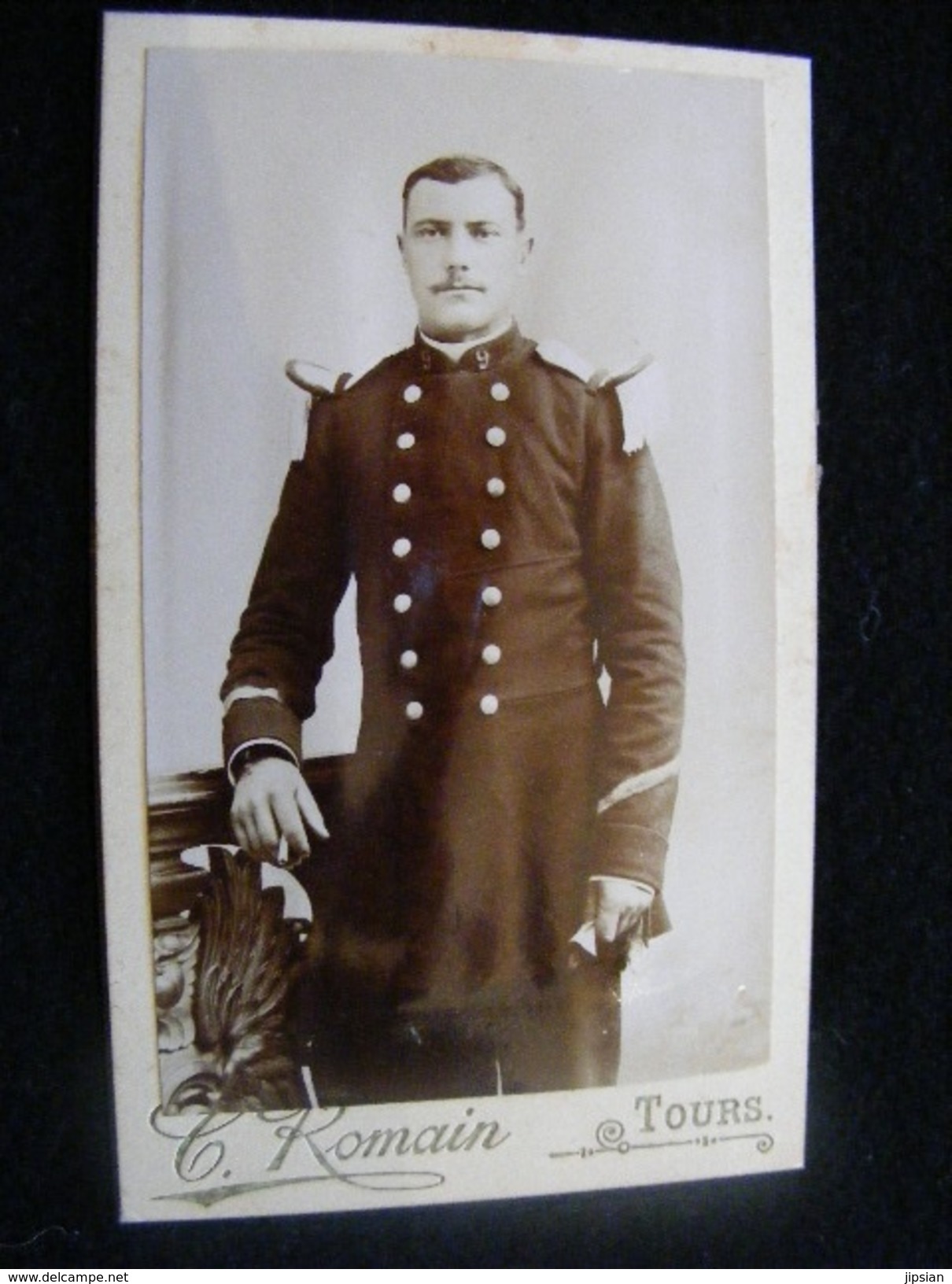 Photographie Originale Cdv Officier Du 9è     --- Photographe Romain à Tours     CDV6 - Old (before 1900)