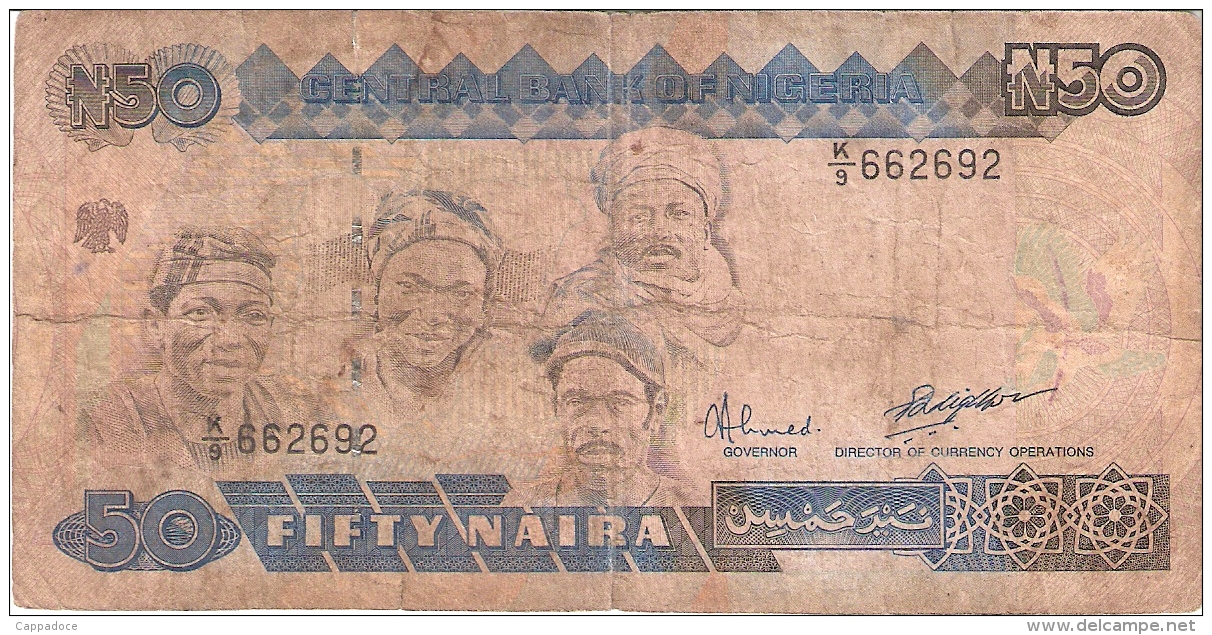 NIGERIA   50 Naira   ND (1991-)   Sign.9   P. 27b - Nigeria