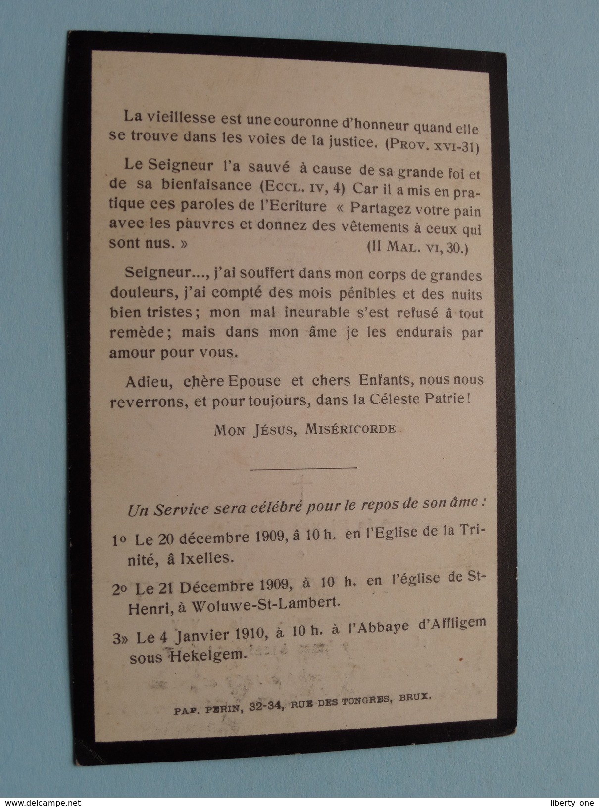 DP Léonard LAMBRECHT ( Devrye / Allaert ) Thielt 29 Nov 1828 - Woluwe St. Lambert 5 Dec. 1909 (zie Foto´s) ! - Religion & Esotérisme