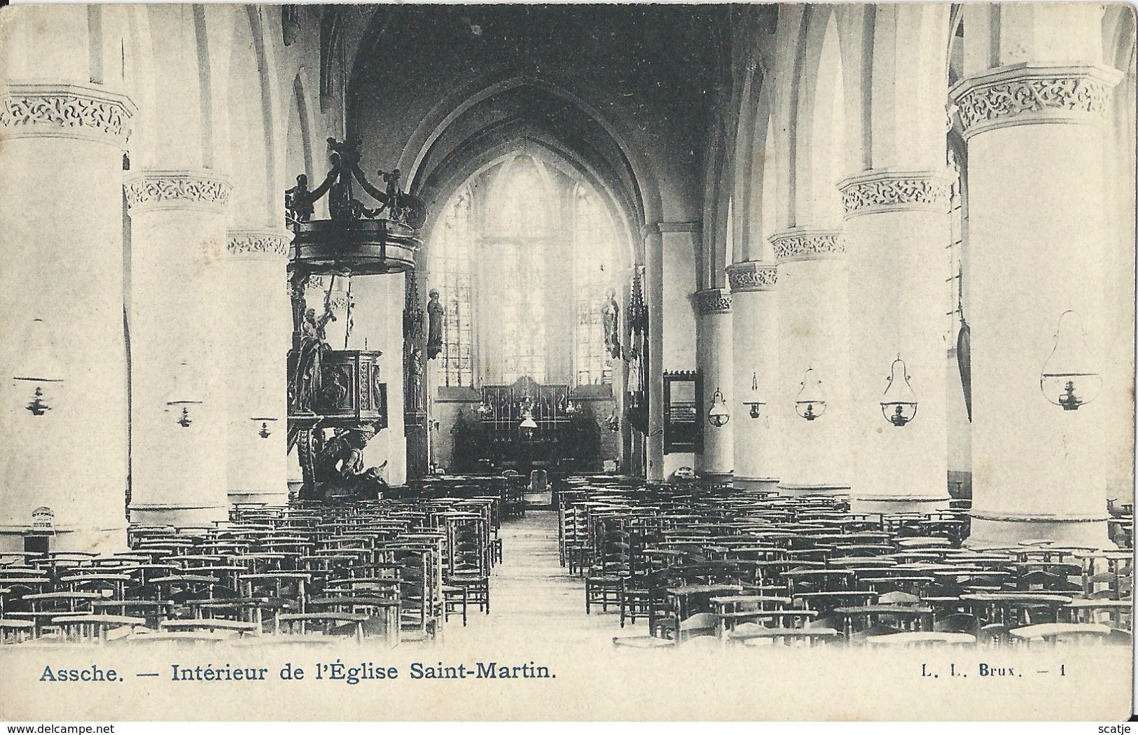 Assche.  -   Intérieur De L'Eglise Saint-Martin - Asse