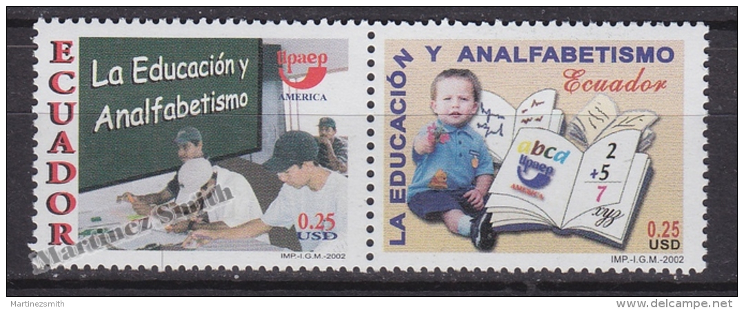 Ecuador - Equateur 2002 Yvert 1694-95, America UPAEP, Education - MNH - Ecuador