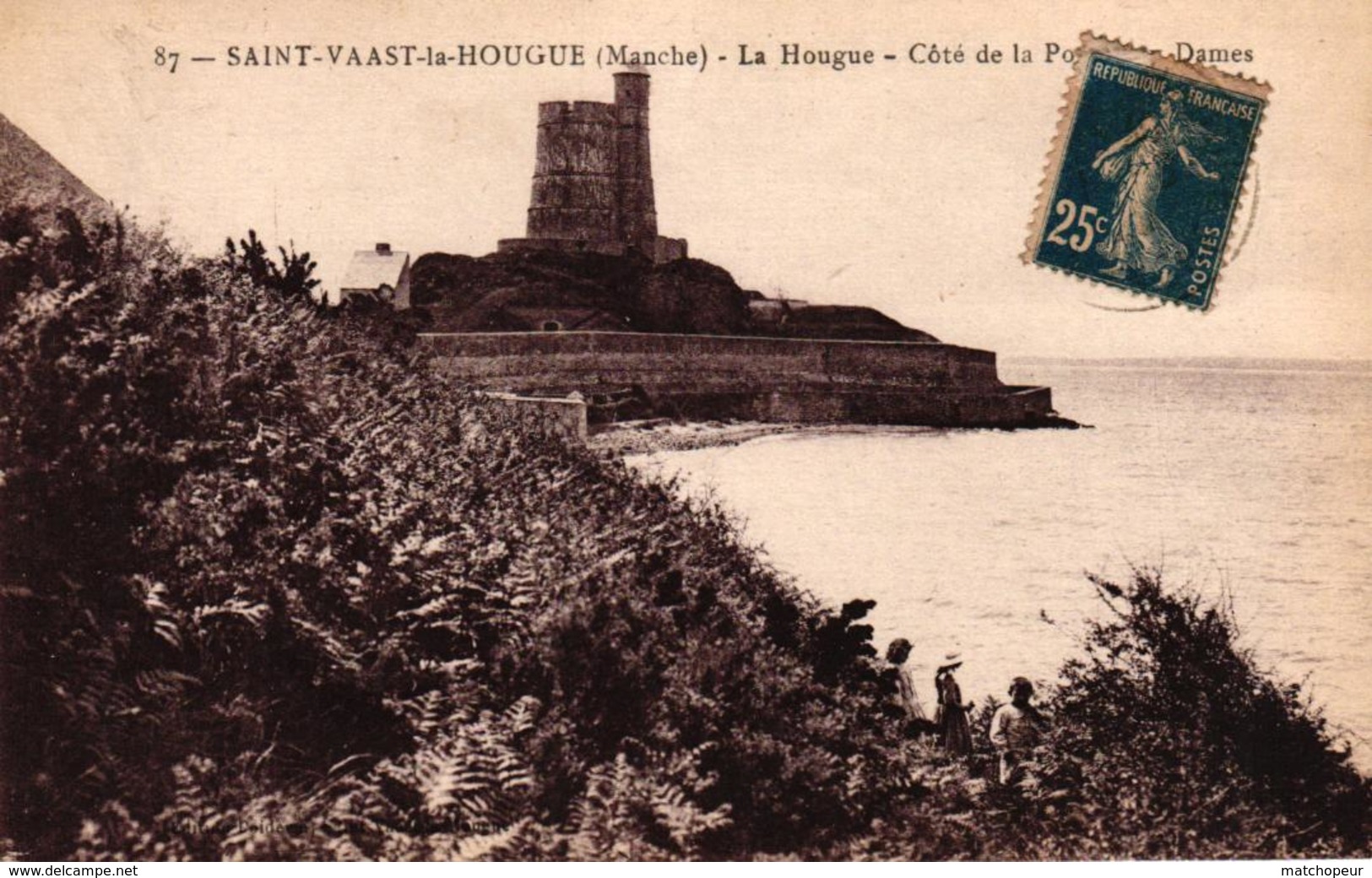 SAINT VAAST LA HOUGUE -50- LA HOUGUE COTE DE LA PORTE AUX DAMES - Saint Vaast La Hougue