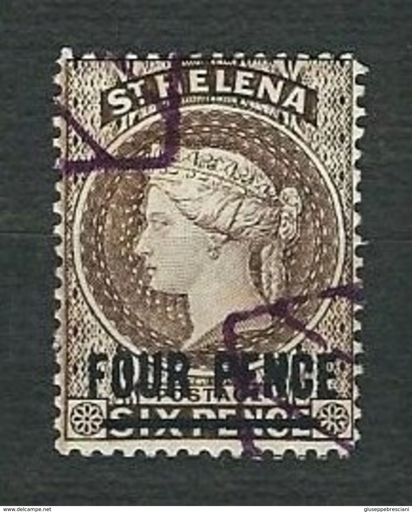 ST.HELENA 1884-94 - Queen Victoria - Four Pence/Six Pence Brown - Mi: Yv-SH 17 - Isola Di Sant'Elena
