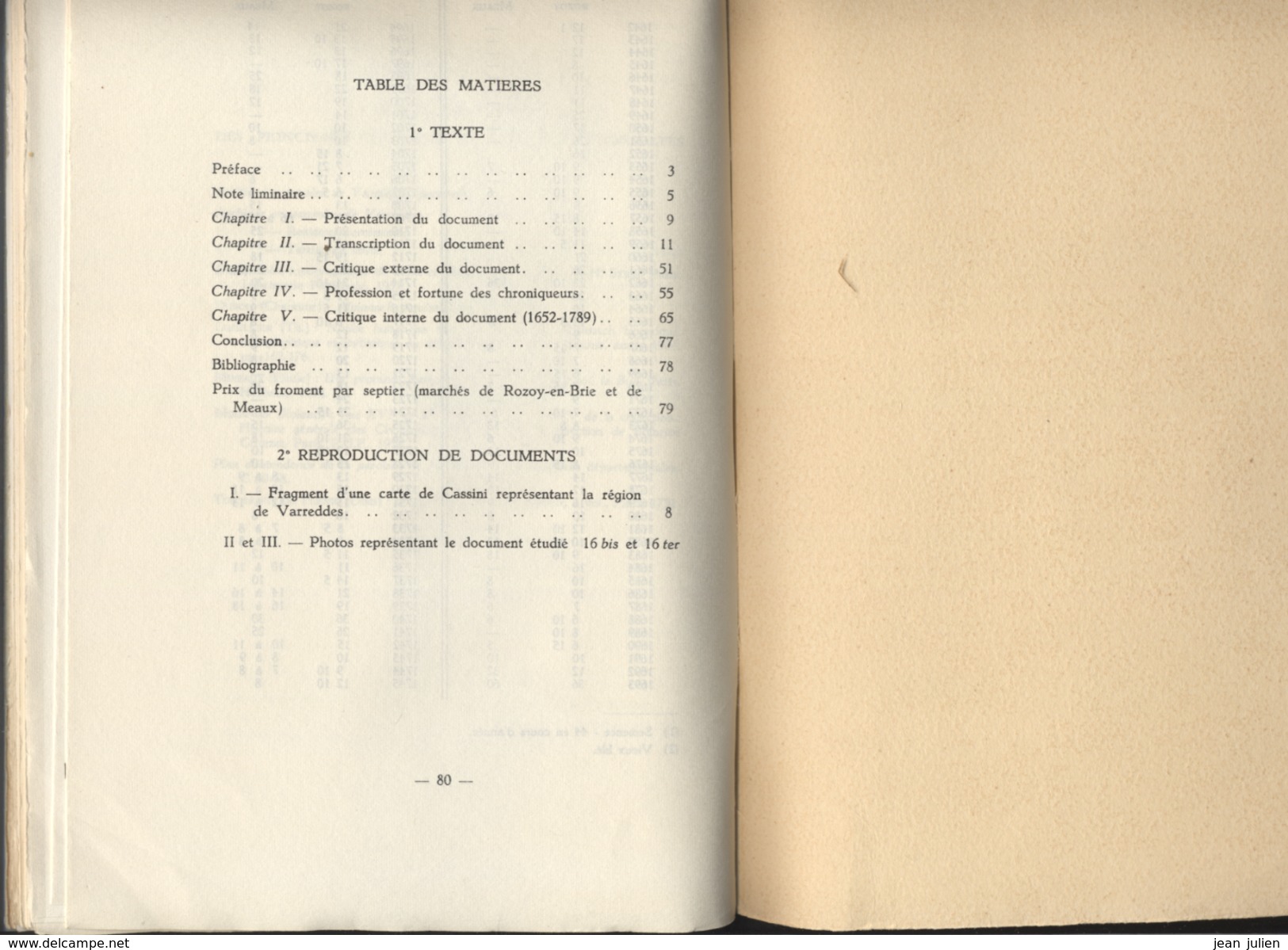 77 - VARREDDES - MEAUX - Chronique Villageoise - Jean Michel DESBORDES - Famille BUTEL - Ecriture Du Document Original - Ile-de-France