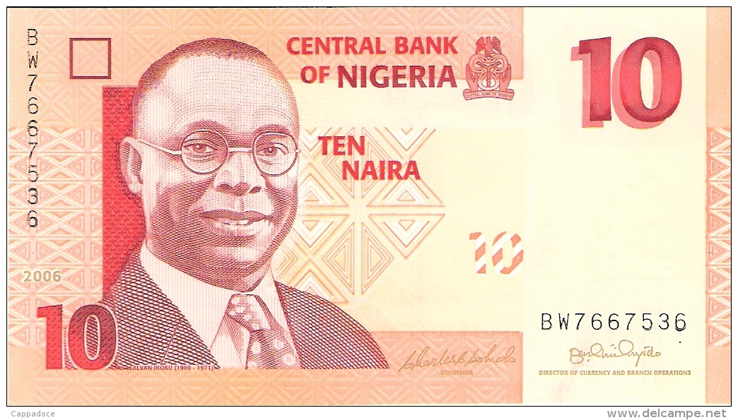 NIGERIA   10 Naira   2006   P. 33a   UNC - Nigeria