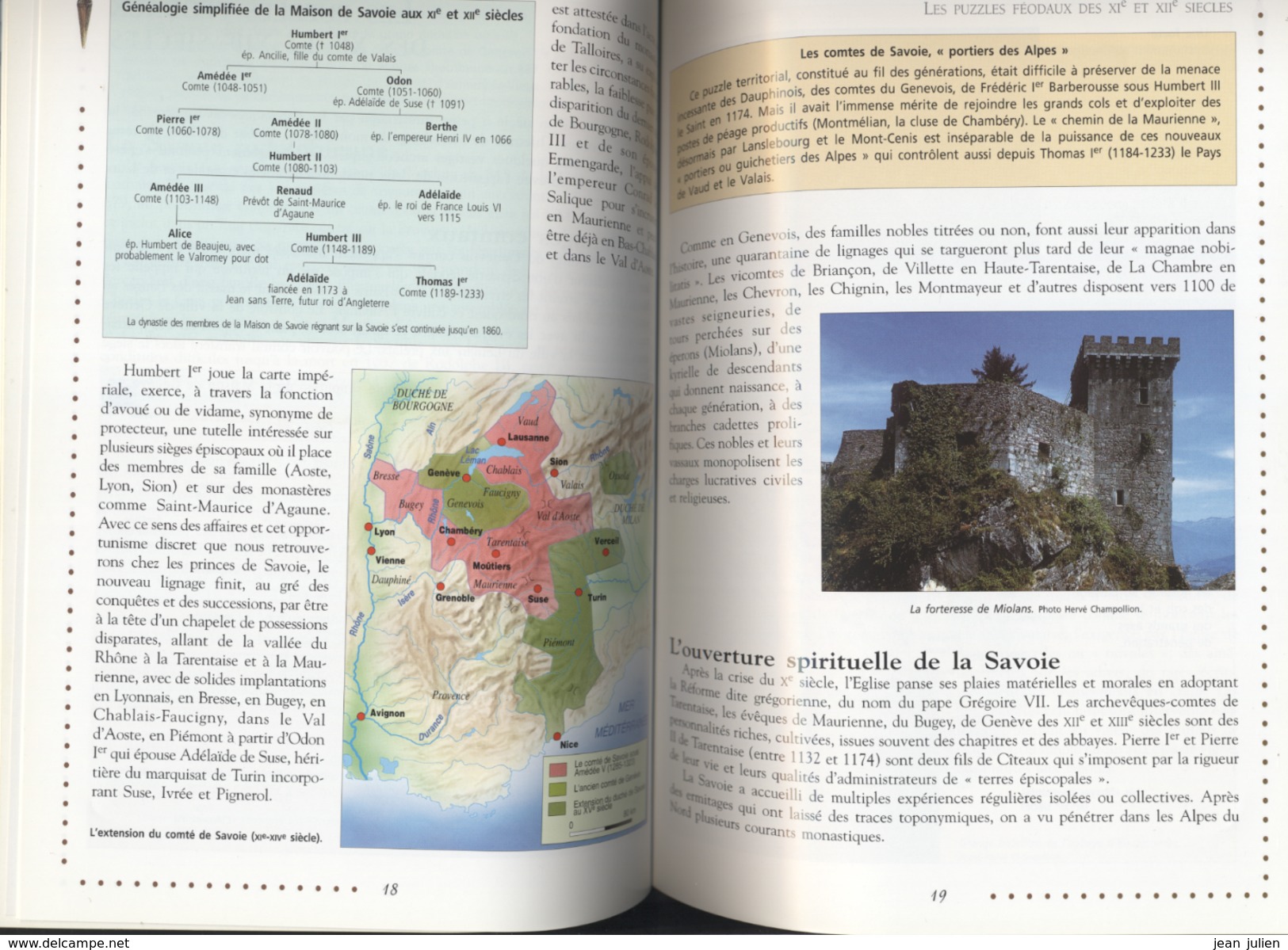 HISTOIRE DE LA SAVOIE  - Thérese Et Jean Pierre LEGUAY - 2000 - 7 Scans - Alpes - Pays-de-Savoie